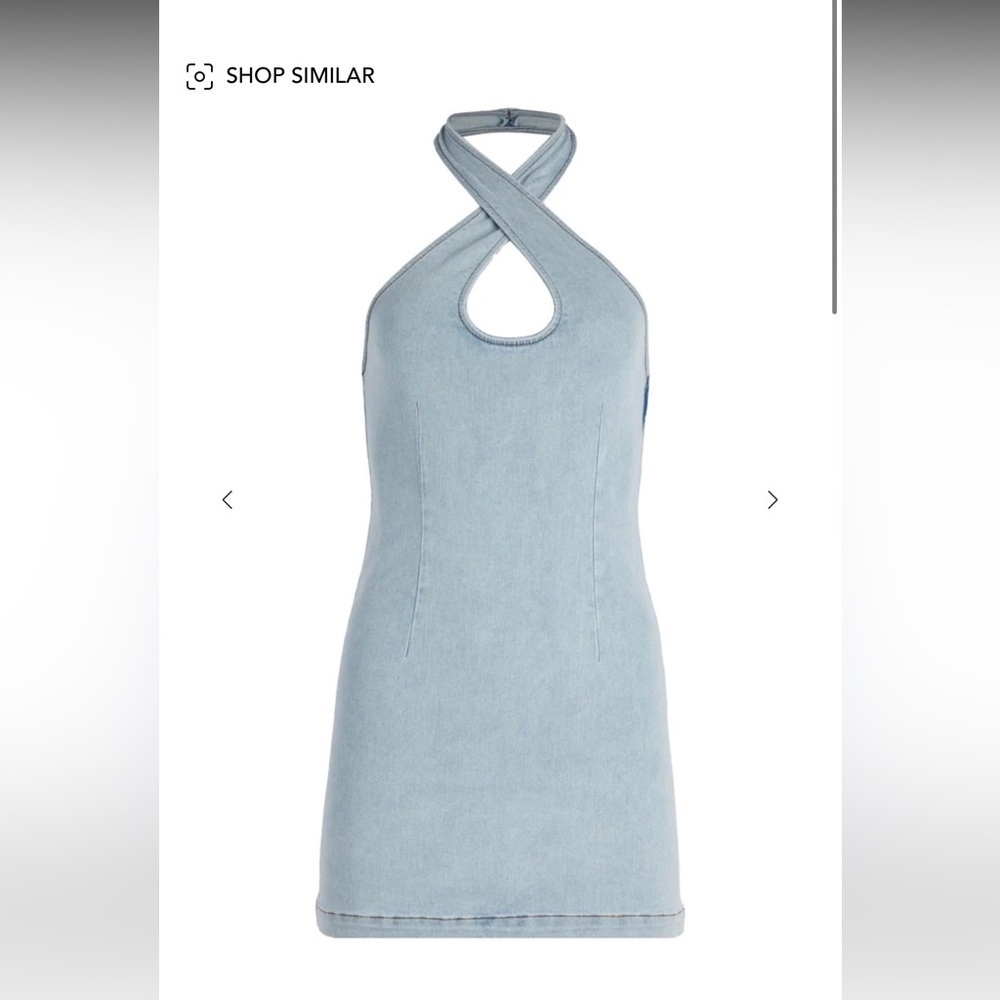 Ser.o.ya Denim Halter Dress Size Small Hugo Dress - Picture 1 of 12